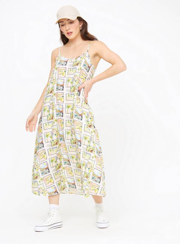 Amalfi Print Strappy Midaxi Dress 16